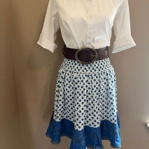 Vintage style smocked skirt